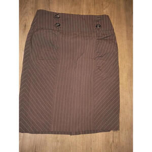 Stripped Brown Skirt